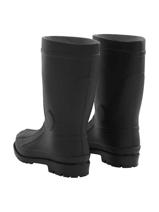 vidaXL Arbeits-Gummistiefel Knie Schwarz