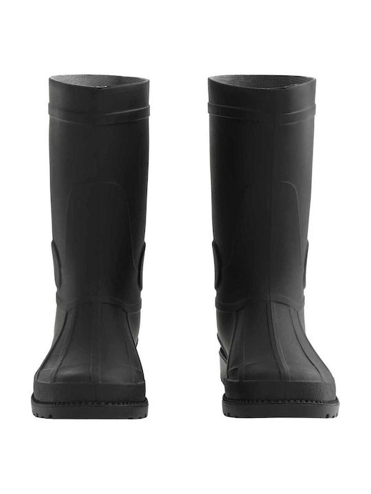 vidaXL Arbeits-Gummistiefel Knie Schwarz