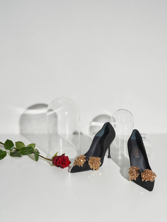 Suede Heels With High Heel Black