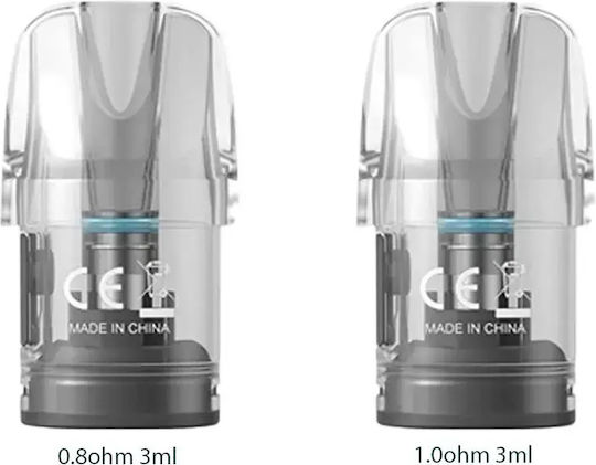 Aspire Ανταλλακτικά Pods 2τμχ 3ml με Αντίσταση 1ohm