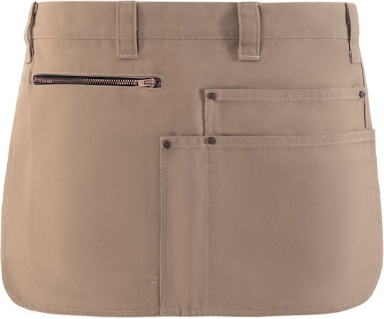 Axon Catering-Schürze Kellner Taille Gallor Beigefarbe