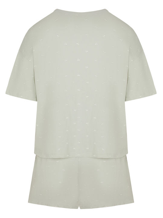 Hunkemöller Summer Women's Pyjama Set Green Jersey