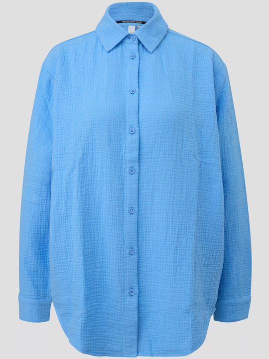 Long Sleeve Women's Shirt Light Blue