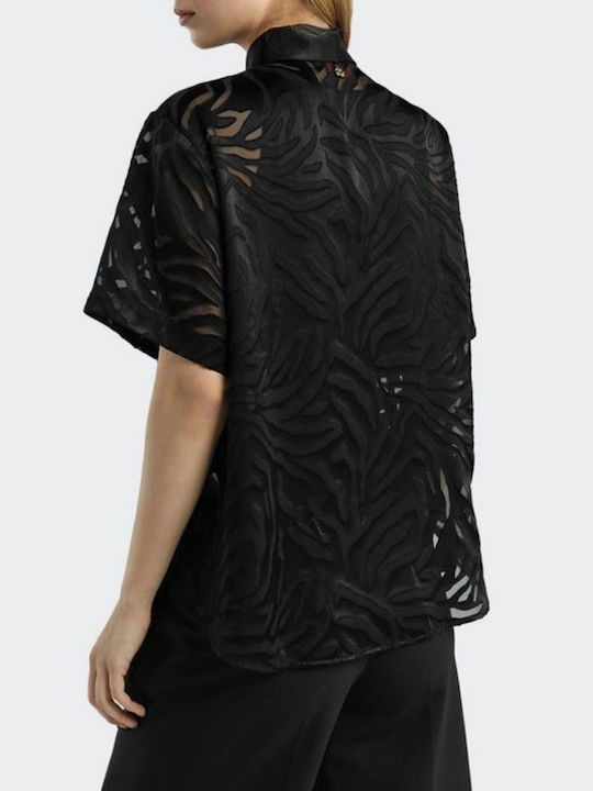 Short Sleeve Women's Shirt Black