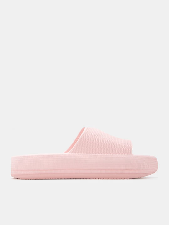 Damen Zehentrenner Mit Plattformen In Rosa Farbe