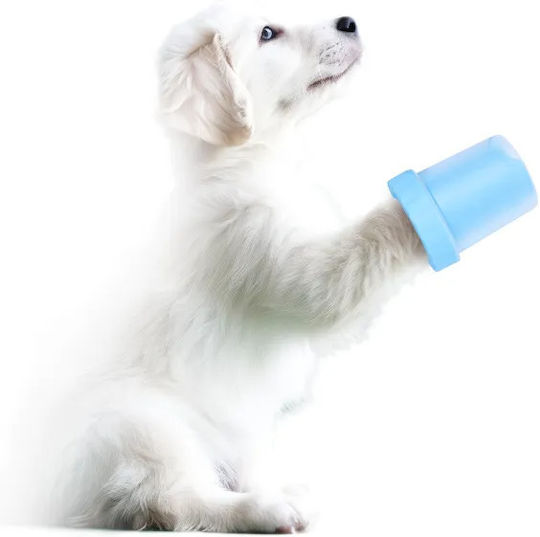 Nobleza Paw Washer Cup Dog Paw Cleaning Cup Blue D9.5 X H11cm