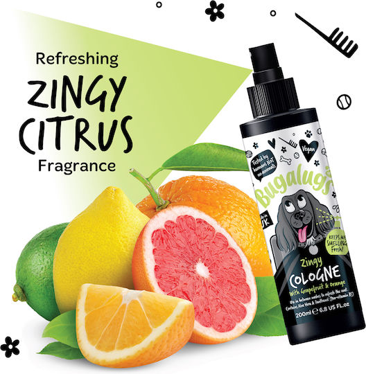 Κολόνια Zingy Σκύλους Γκρέιπφρουτ & Πορτοκάλι 200ml