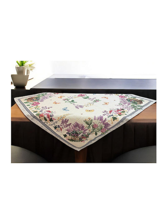 Linea Home Τραπεζομάντηλο Σετ 5τμχ Levante Ισπανιας Δαμασκο 140x140εκ.