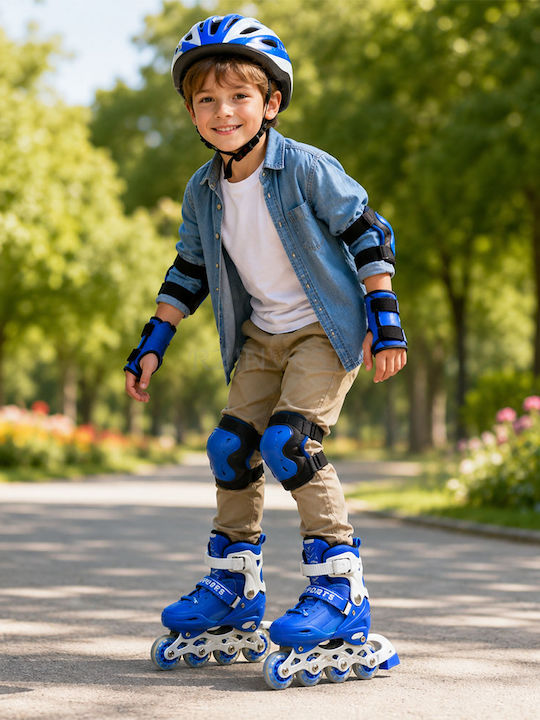 Inline Αυξομειούμενα Rollers Μπλε Παιδικά Inline Αυξομειούμενα Rollers Μπλε Παιδικά