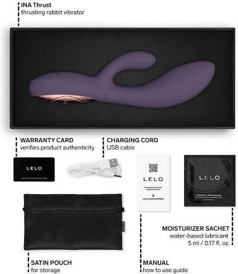 Lelo Ina Thrust Vibrator Rabbit cu Control de la Distanță Violet
