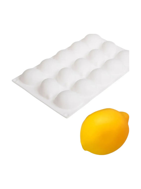 Φόρμες Σιλικόνης 3d Viral Γλυκά Φρούτων Entremet & Μους Λεμόνι 15 Θέσεων