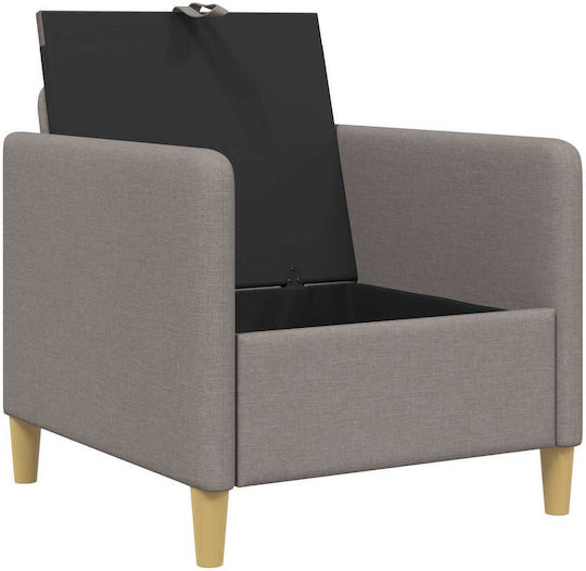 Πολυθρόνα Taupe 72x78x87cm