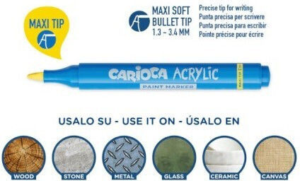 Carioca Drawing Markers Coarse Set 12 Colours