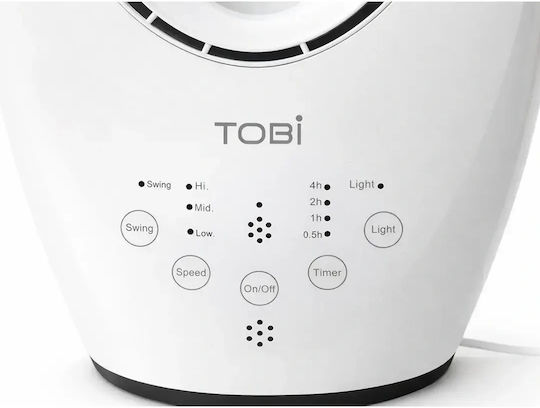 Verk Group Tobi Вентилатор Без Перки 60W с Дистанционно Бял