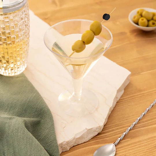 Wiederverwendbare Plastik Cocktailgläser Transparent 3 Stück