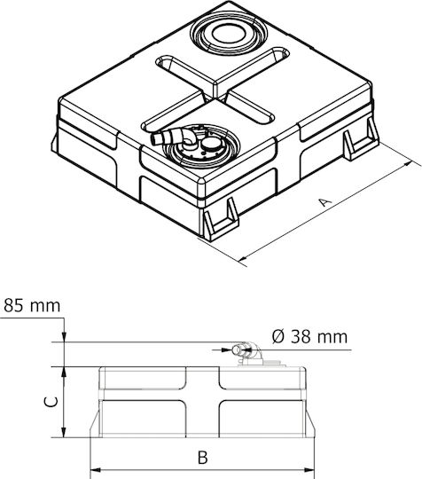 Can SB Fuel Portable Tank 140lt