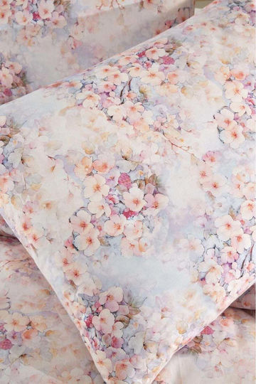 SteweHome Set Huse Pentru Pilote 100% Bumbac 200x220cm Dublu Cu 2 Fețe De Pernă Multicolor