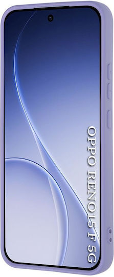 Techsuit Purple Silicone Back Cover (Oppo Reno15 F)