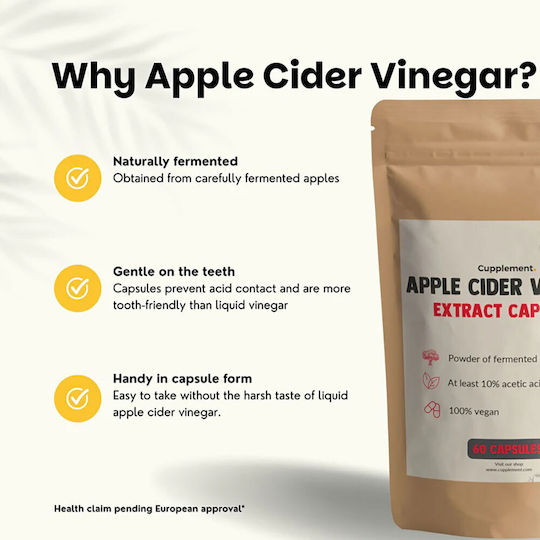 Cupplement Apple Cider Vinegar Extract 500mg 60 κάψουλες