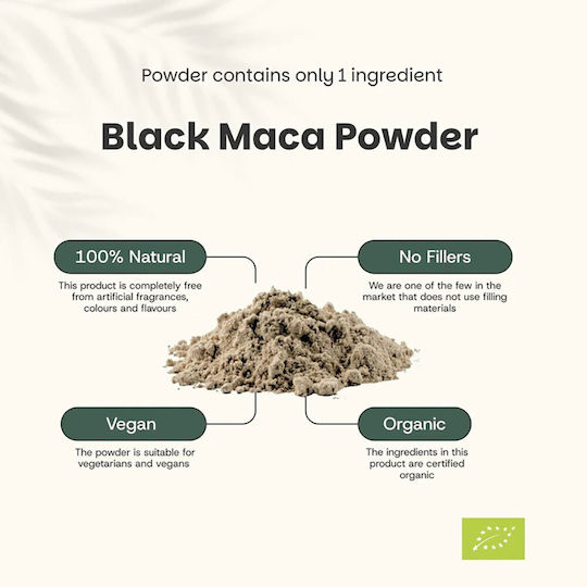 Cupplement Organic Black Maca Powder 500mg 100gr