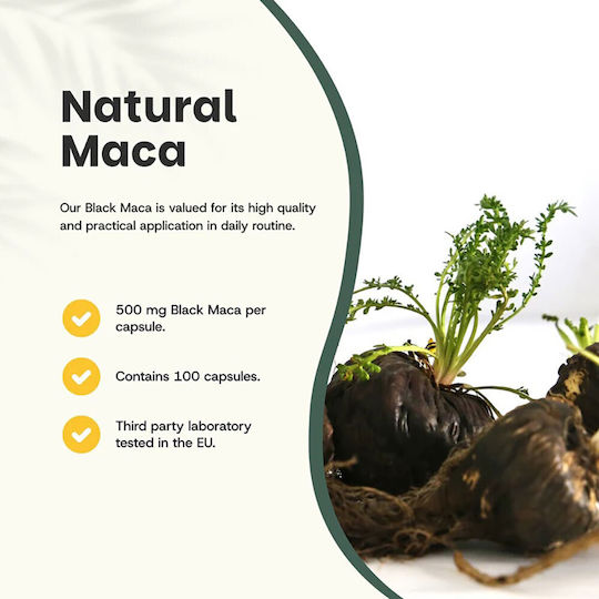 Cupplement Organic Black Maca 500mg 100 κάψουλες