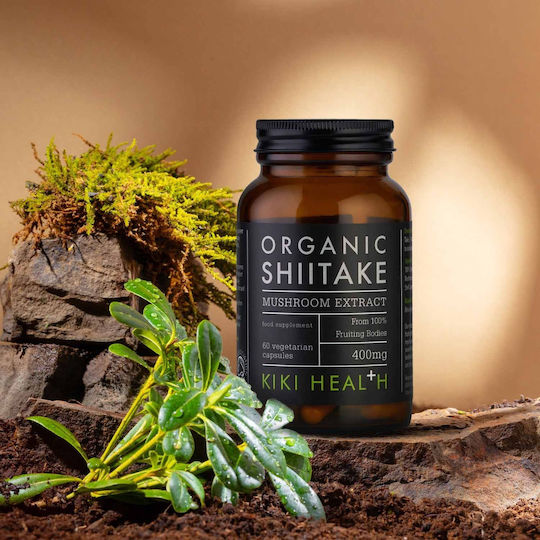 Kiki Health Organic Shiitake 400mg 60 Vegetable Capsules