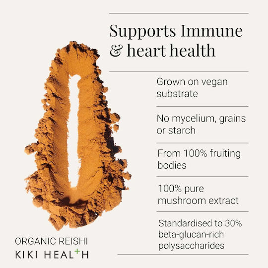 Kiki Health Organic Reishi Extract Powder [50 Grams]