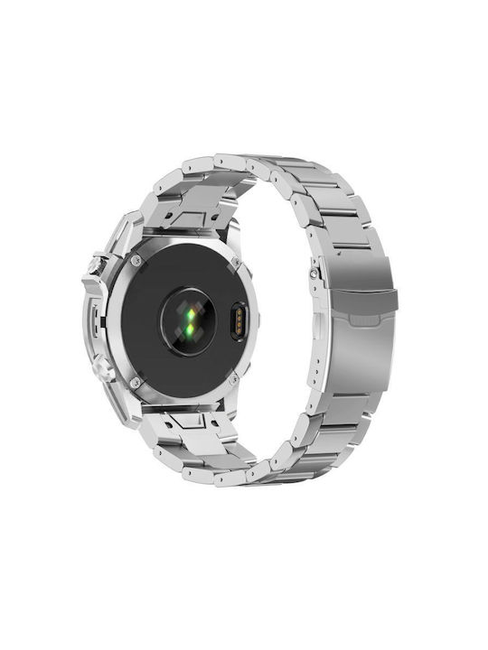 Garmin 26 Χιλιοστά Λουράκι Ασφαλείας Κράμα Τιτανίου Γρήγορης Απελευθέρωσης Λουράκι Ρολογιού Ασημί