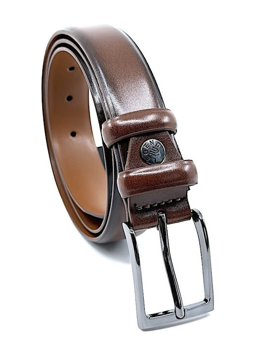 Herren Gürtel Leder Tabac