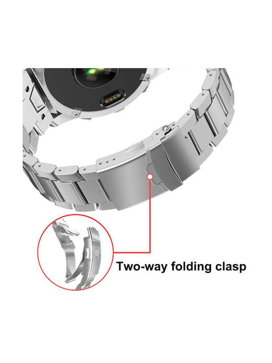 Garmin 22 Millimeter Safety Titanium Alloy Quick Release Watch Strap Silver