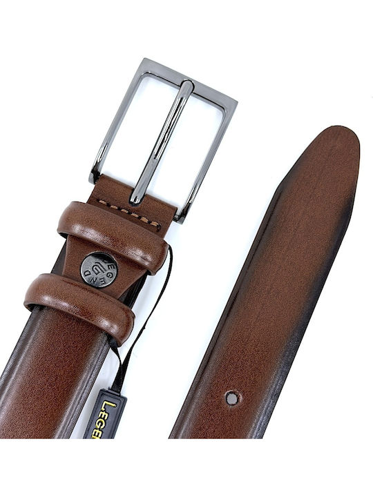 Herren Gürtel Leder Tabac