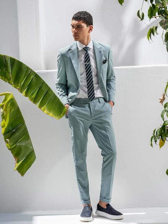 Costum Barbatesc Cu Croială Slim Dolce Mint