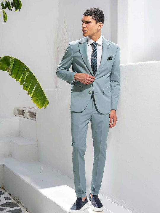 Costum Barbatesc Cu Croială Slim Dolce Mint
