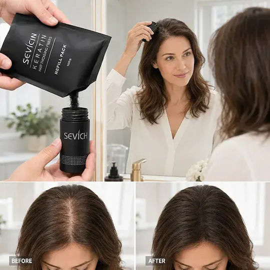 Sevich Hair Thinning Coverage Fibers with Keratin Building 100gr