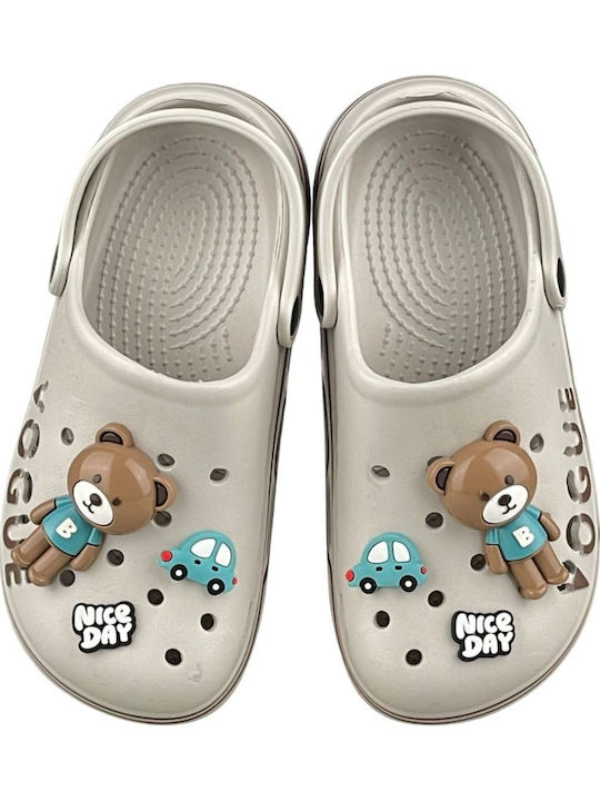 Kids Beach Clogs Gray