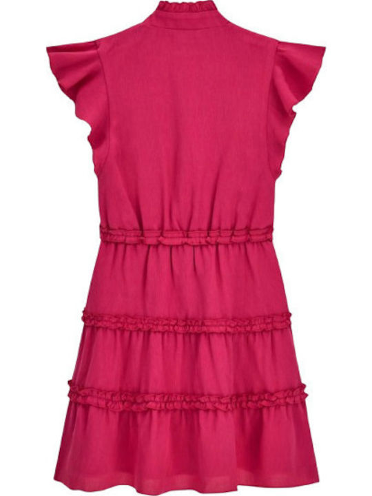 Guess Mädchenkleid Fuchsie Guess Mädchenkleid Fuchsie