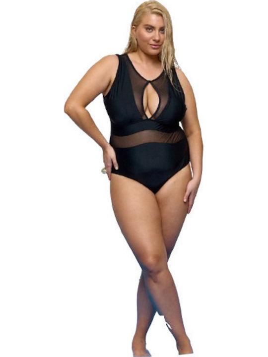 Std Mărimi Mari Bodystocking Sexy Transparent Negru