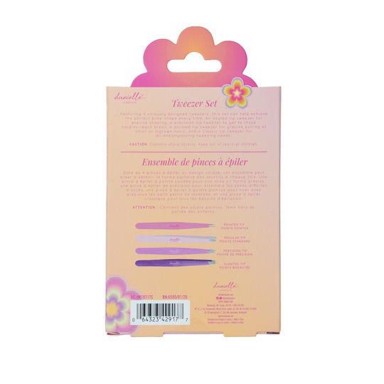 Set 4 Pinzetten Für Augenbrauen Flower Tweezer Set By Upper Canada