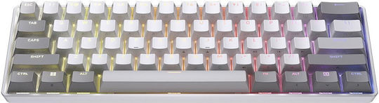 Corsair Clipper Pro Mini 60 Hall-Effekt Gaming-Tastatur 60% mit Corsair MGX Schaltern und RGB-Beleuchtung (Englisch US) Weiß