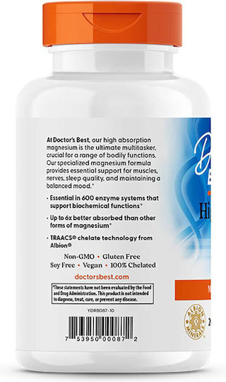 Doctor's Best High Absorption Magnesium 240 tabs