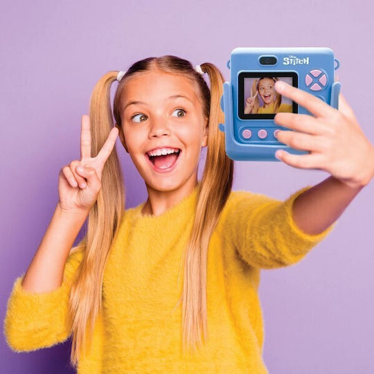 Lexibook Starcam Stitch Kids Camera 12MP with Thermal Printing Blue