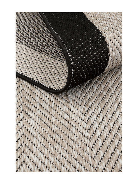 SteweHome Kitchen Runner Mat with Non-Slip Backing Black 80x150cm