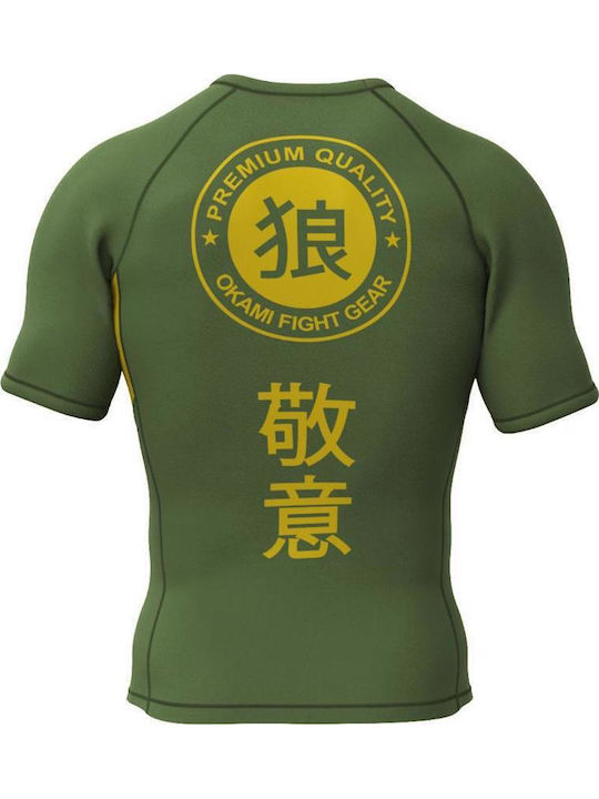 Okami Ανδρική Κοντομάνικη Μπλούζα ORS144 για Jiu-Jitsu / MMA / Kickboxing Πράσινη Okami Ανδρική Κοντομάνικη Μπλούζα ORS144 για Jiu-Jitsu / MMA / Kickboxing Πράσινη