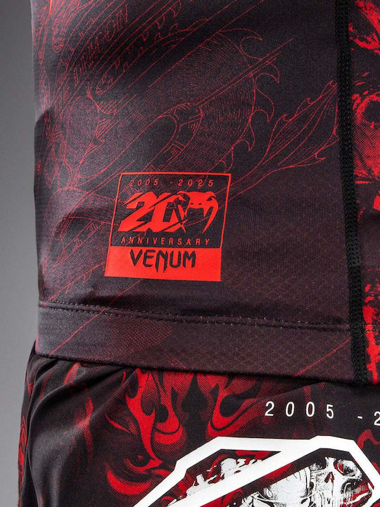 Venum Tricou Pentru Bărbați Mâneci Scurte VENUM-06100-100 Pentru Jiu-Jitsu Negru