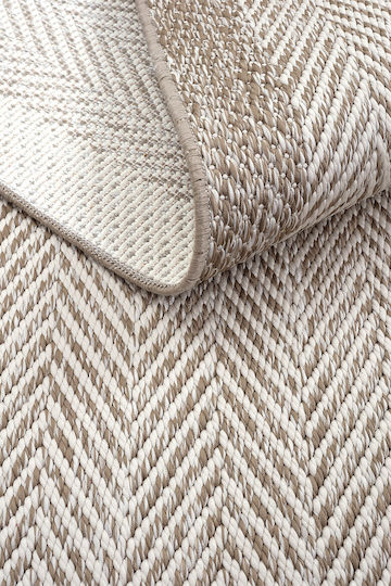 SteweHome Kitchen Runner Mat with Non-Slip Backing Beige 80x150cm