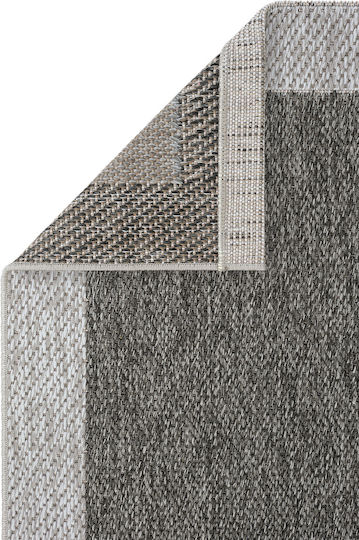 SteweHome Kitchen Runner Mat with Non-Slip Backing Gray 80x150cm