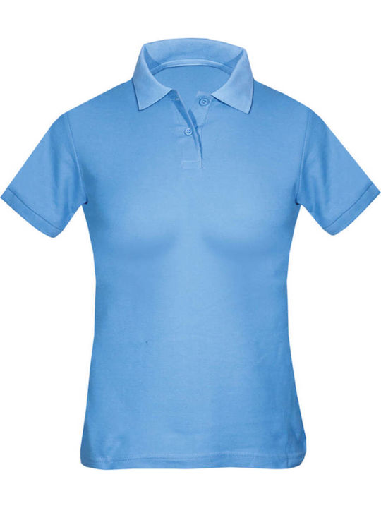 Kprime Γυναικείο Διαφημιστικό T-shirt Κοντομάνικο σε Γαλάζιο Χρώμα