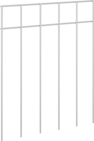 vidaXL Metallic Garden Hedge in Silver Colour 30x25cm 12 Pieces