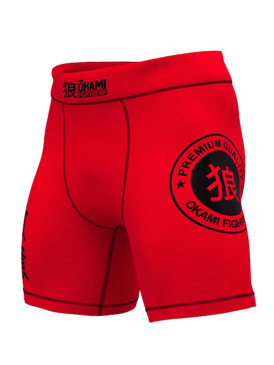 Okami Short Men's Martial Arts Leggings Red