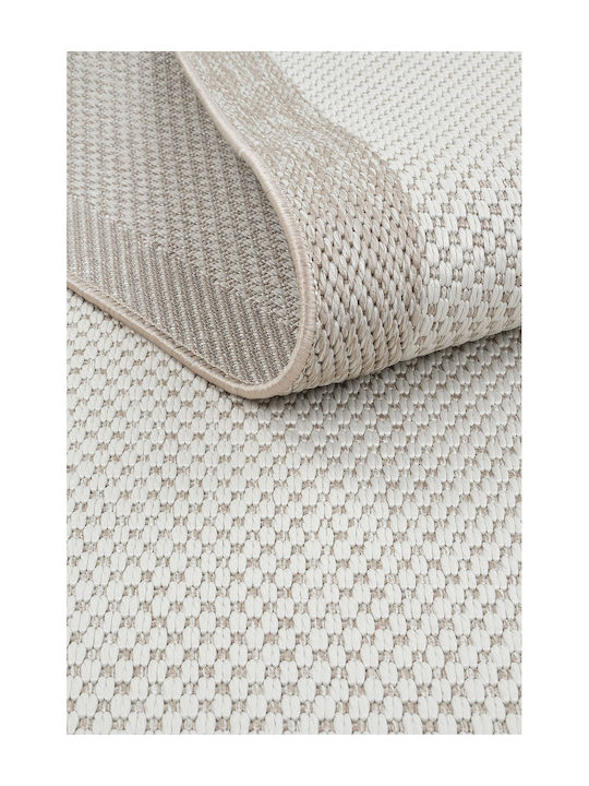 SteweHome Rectangular Kitchen Mat With Non-Slip Backing Beige 100x150cm